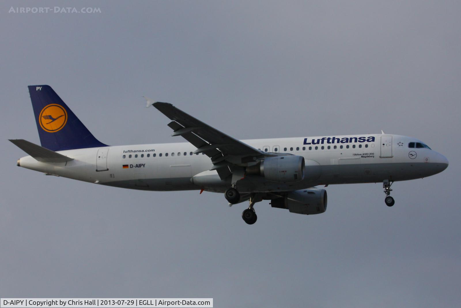D-AIPY, 1991 Airbus A320-211 C/N 161, Lufthansa