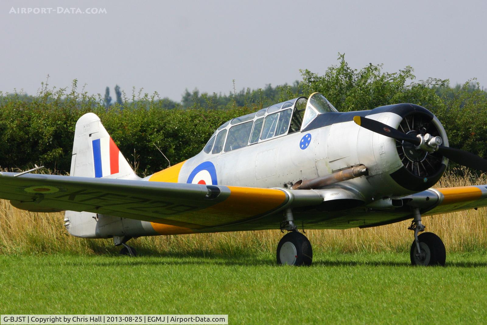 G-BJST, 1953 Canadian Car & Foundry T-6H Harvard Mk.4M C/N 14A-2429, at the Little Gransden Air & Vintage Vehicle Show