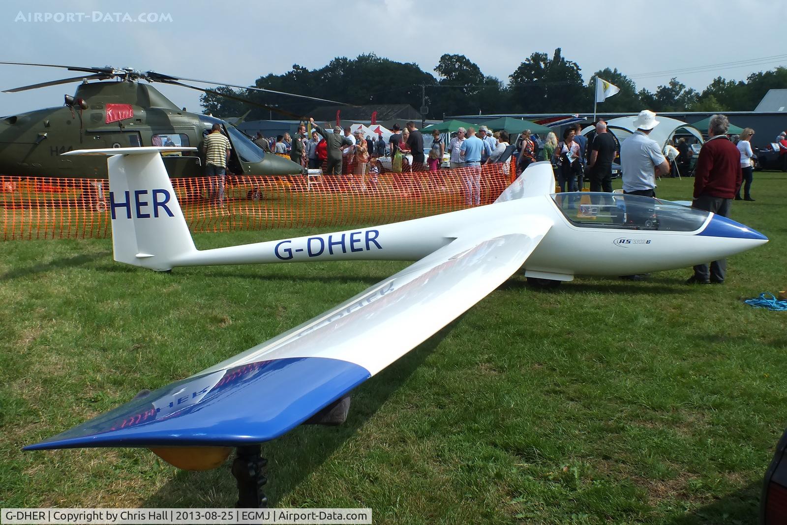 G-DHER, 1979 Schleicher ASW-19B C/N 19240, at the Little Gransden Air & Vintage Vehicle Show