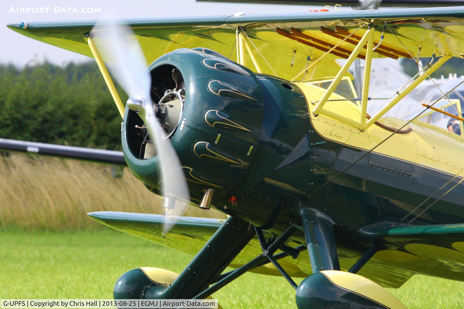 G-UPFS, 1941 Waco UPF-7 C/N 5660, at the Little Gransden Air & Vintage Vehicle Show