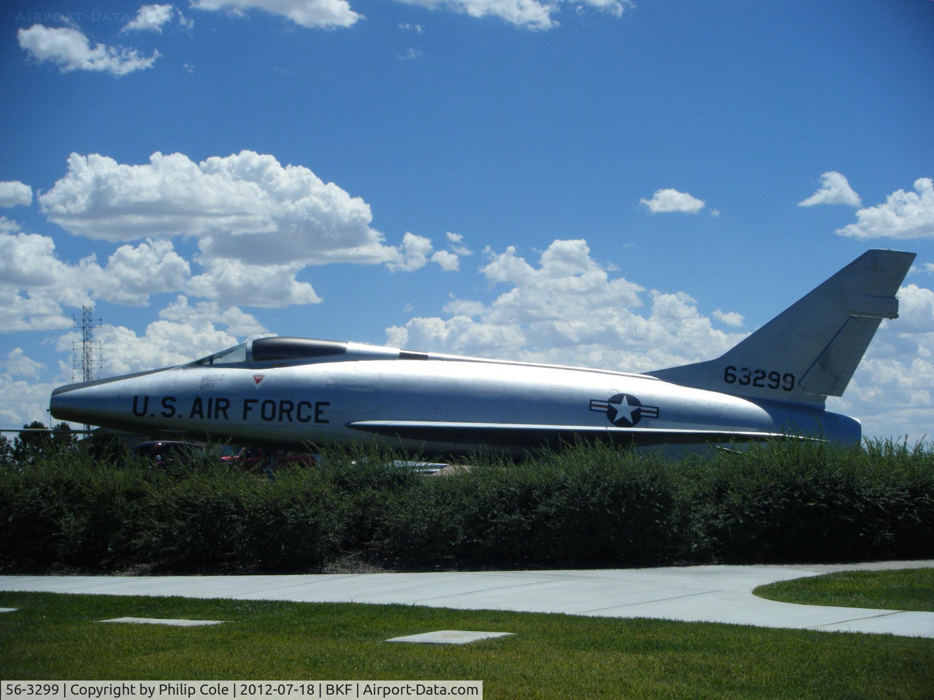 56-3299, 1956 North American F-100D Super Sabre C/N 235-397, Preserved on Base