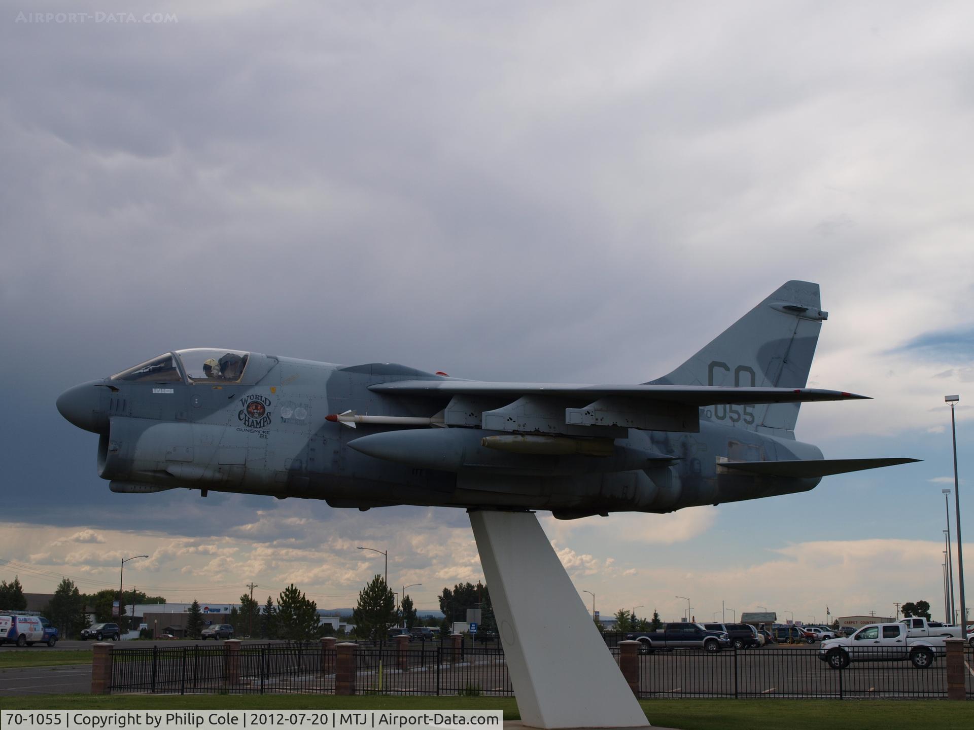 70-1055, 1970 LTV A-7D Corsair II C/N D-201, Gate Guard