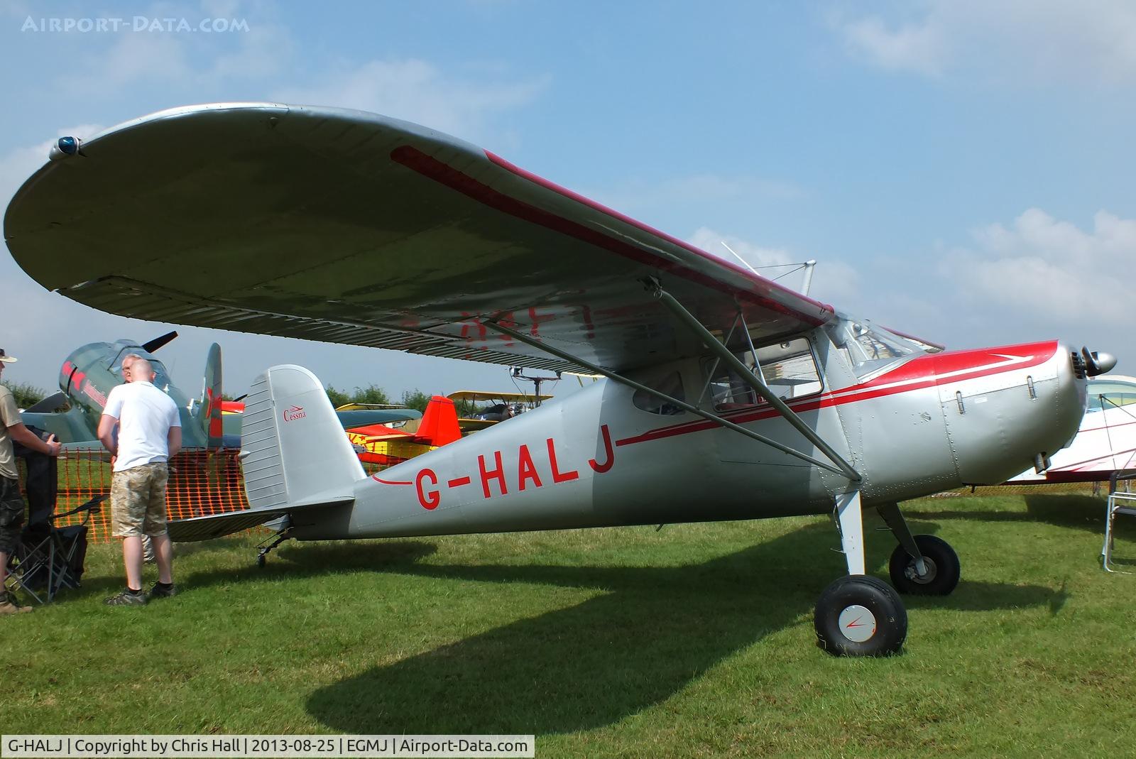 G-HALJ, 1946 Cessna 140 C/N 8336, at the Little Gransden Air & Vintage Vehicle Show