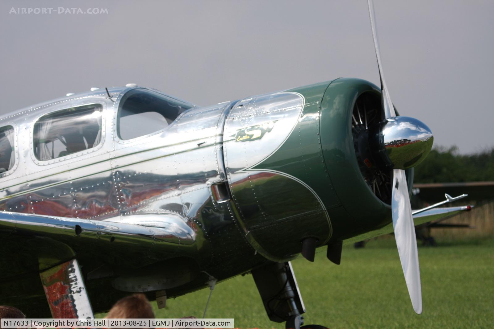 N17633, 1939 Spartan 7W Executive C/N 21, at the Little Gransden Air & Vintage Vehicle Show
