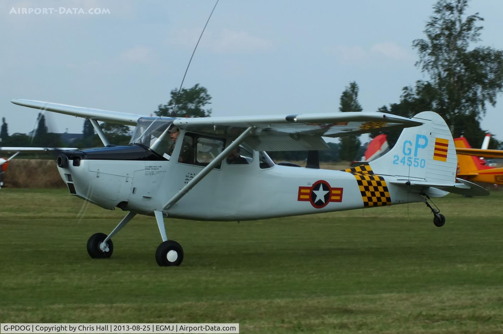 G-PDOG, 1957 Cessna 305C C/N 24550, at the Little Gransden Air & Vintage Vehicle Show