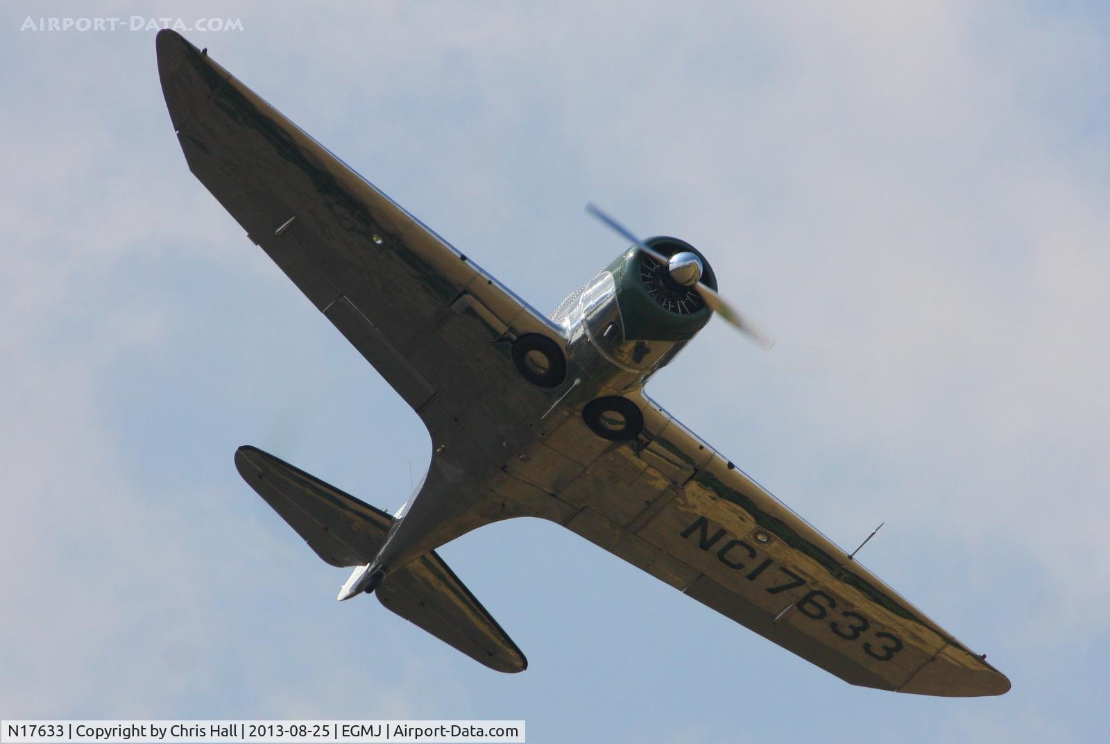 N17633, 1939 Spartan 7W Executive C/N 21, at the Little Gransden Air & Vintage Vehicle Show