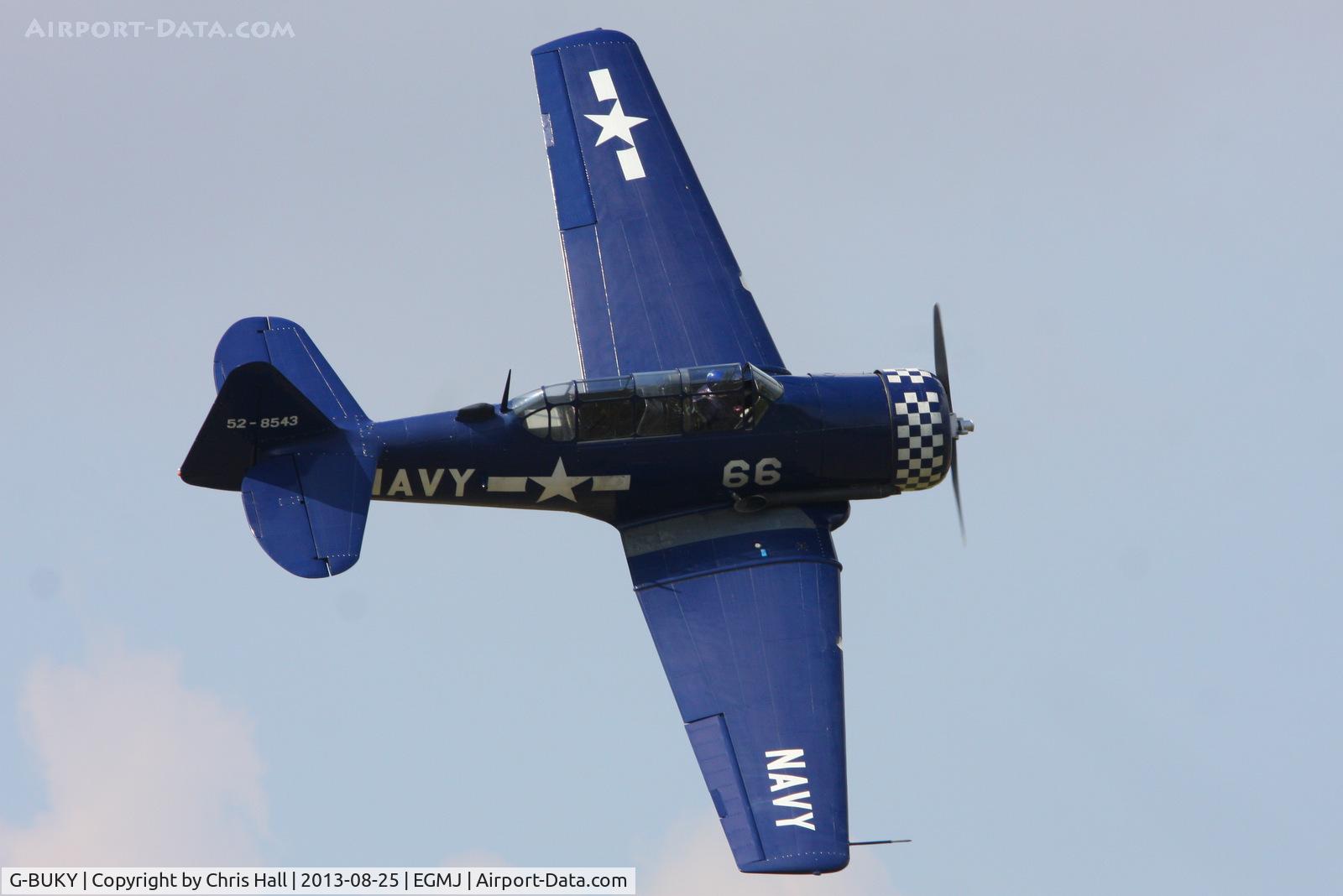 G-BUKY, 1952 Canadian Car & Foundry T-6H Harvard Mk.4M C/N CCF4-464, at the Little Gransden Air & Vintage Vehicle Show