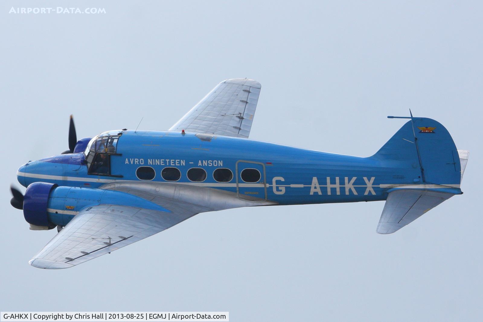 G-AHKX, 1946 Avro 652A Anson C.19 Series 2 C/N 1333, at the Little Gransden Air & Vintage Vehicle Show