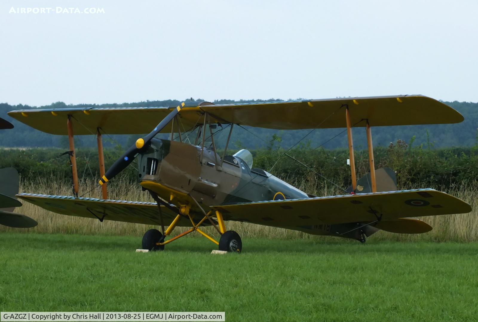 G-AZGZ, 1944 De Havilland DH-82A Tiger Moth II C/N 86489, at the Little Gransden Air & Vintage Vehicle Show