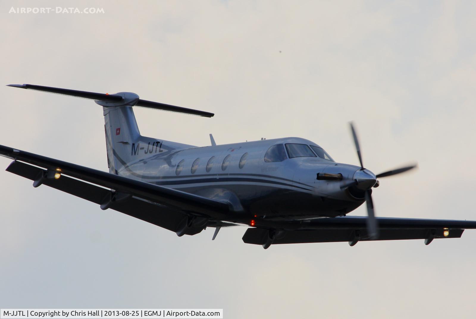 M-JJTL, 2009 Pilatus PC-12/47E C/N 1126, at the Little Gransden Air & Vintage Vehicle Show