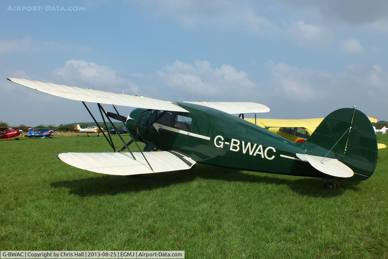G-BWAC, 1938 Waco YKS-7 C/N 4693, at the Little Gransden Air & Vintage Vehicle Show