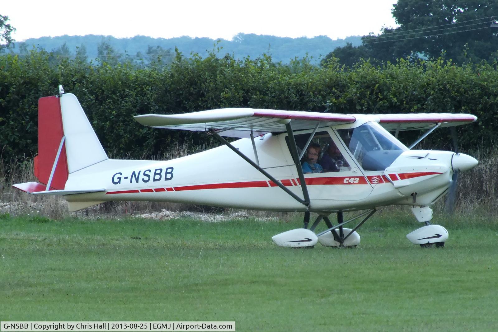 G-NSBB, 2004 Comco Ikarus C42 FB100 VLA C/N PFA 322-14162, at the Little Gransden Air & Vintage Vehicle Show