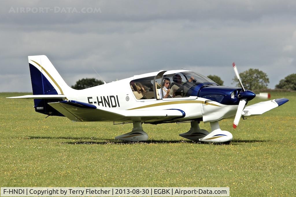 F-HNDI, Robin DR-400-140B Major C/N 2663, Attended the 2013 Light Aircraft Association Rally at Sywell in the UK