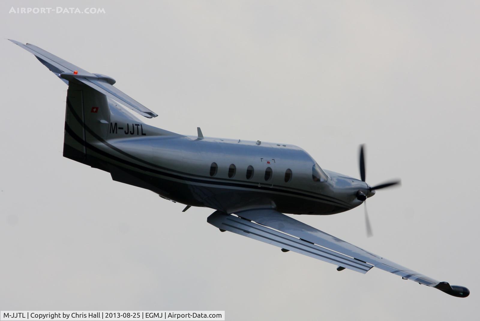 M-JJTL, 2009 Pilatus PC-12/47E C/N 1126, at the Little Gransden Air & Vintage Vehicle Show