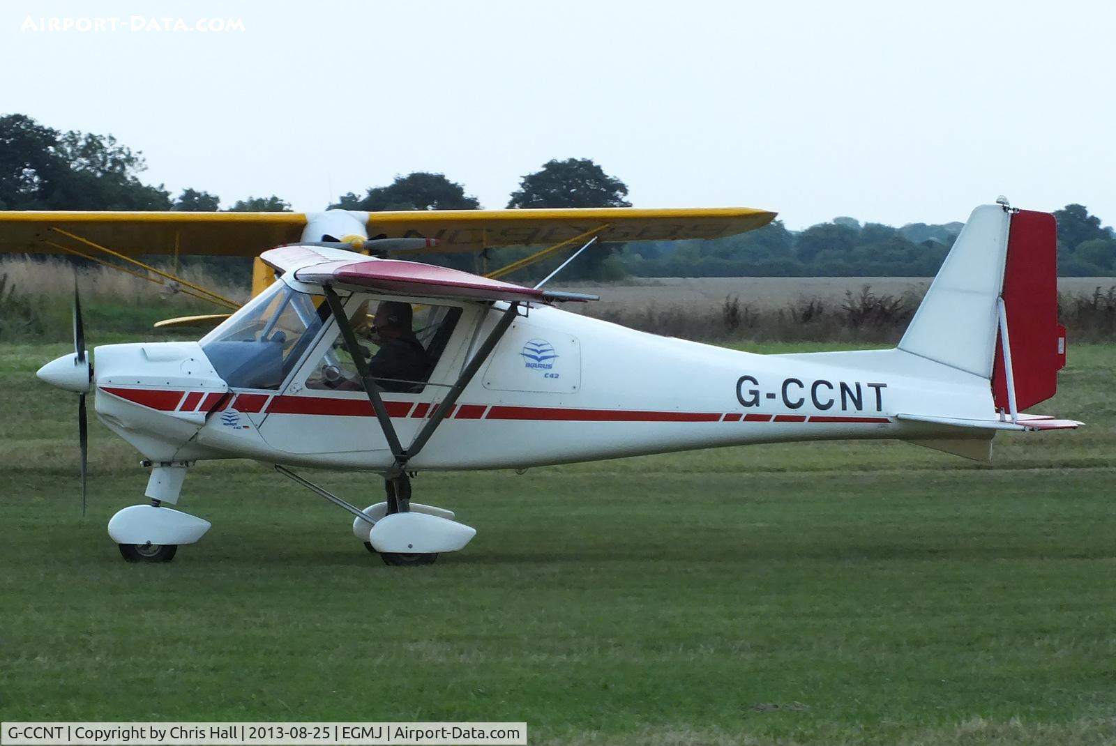 G-CCNT, 2003 Comco Ikarus C42 FB80 C/N 0311-6585, at the Little Gransden Air & Vintage Vehicle Show