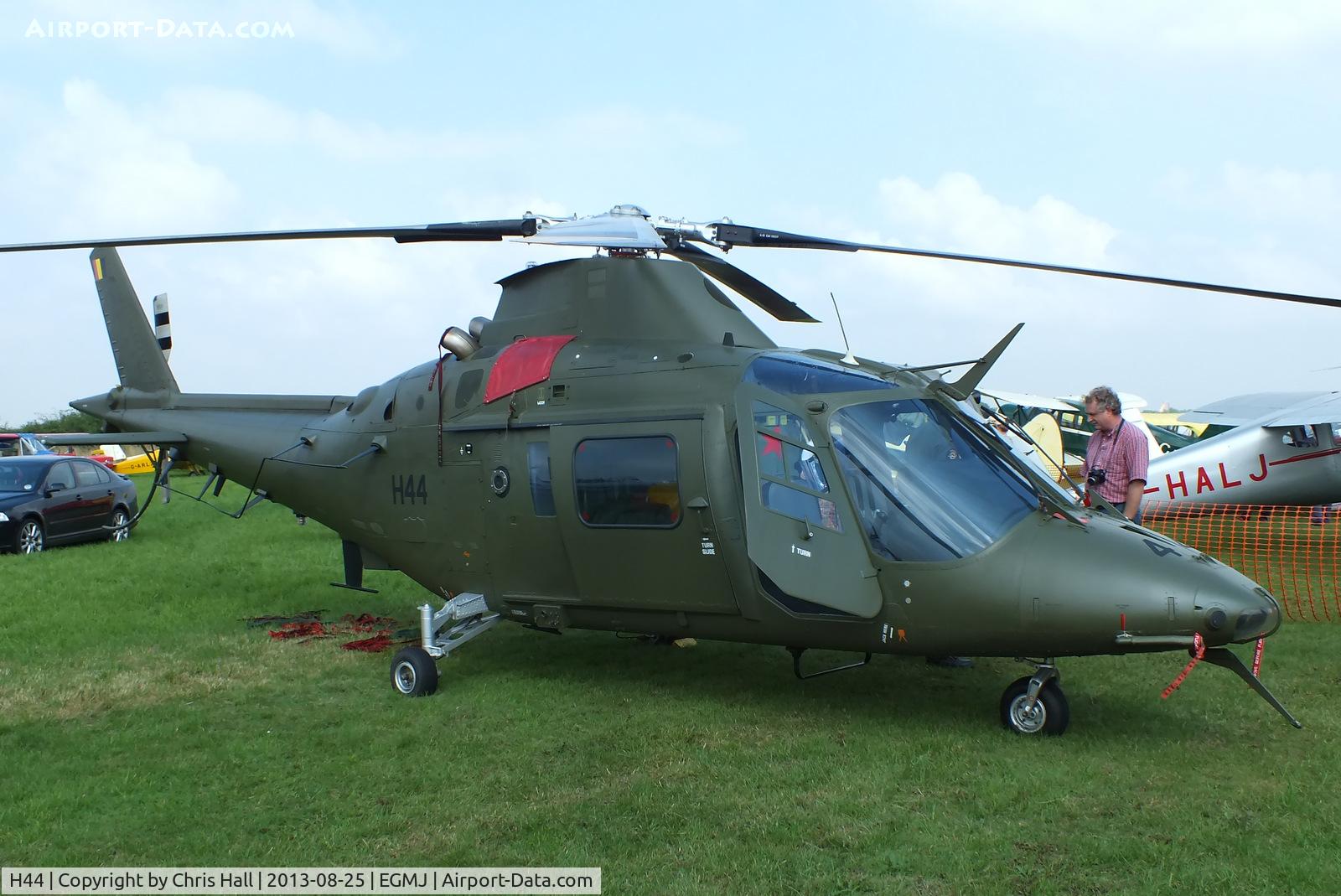 H44, Agusta A-109BA C/N 0344, at the Little Gransden Air & Vintage Vehicle Show