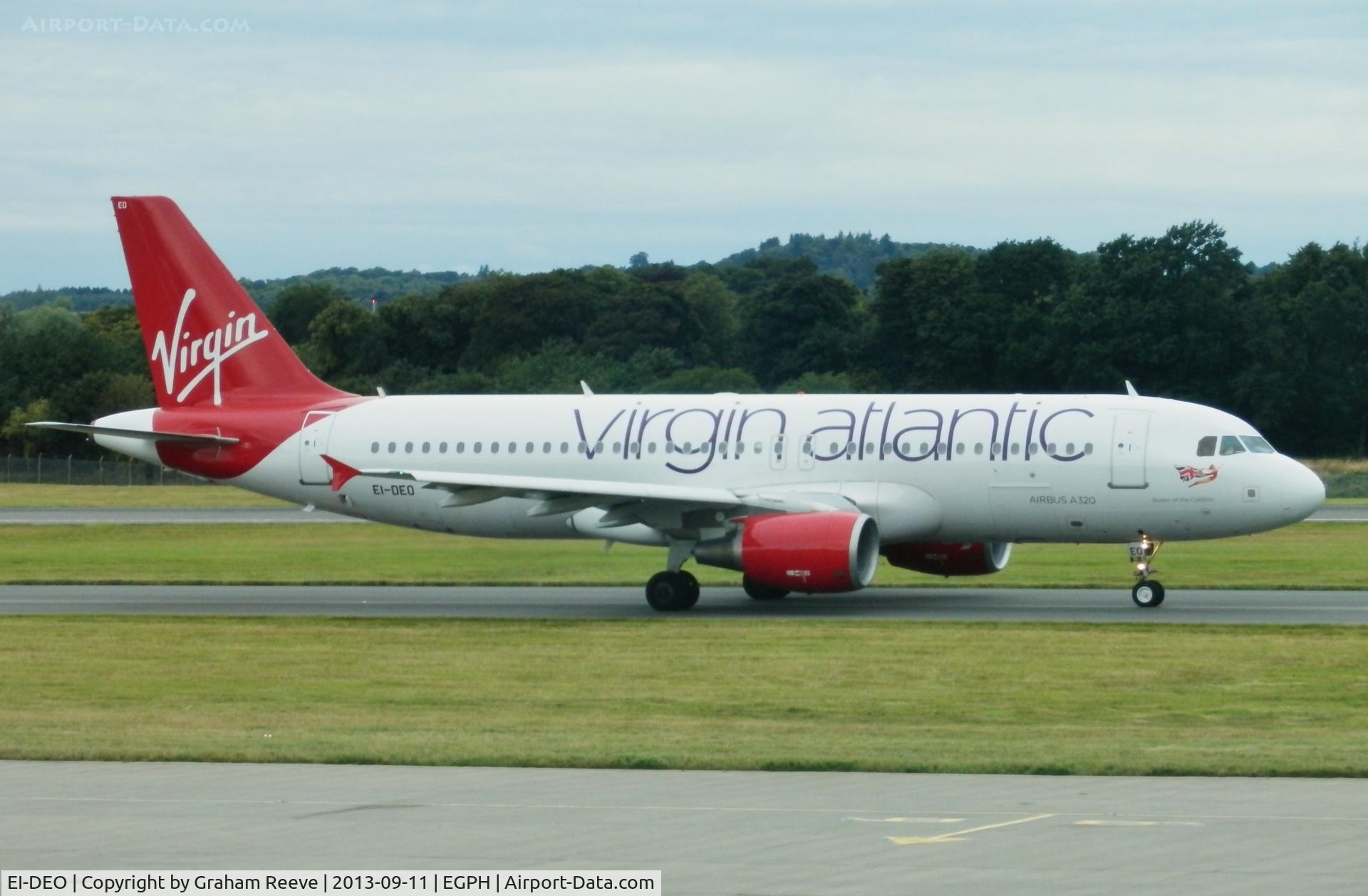 EI-DEO, 2005 Airbus A320-214 C/N 2486, Departing from Edinburgh.