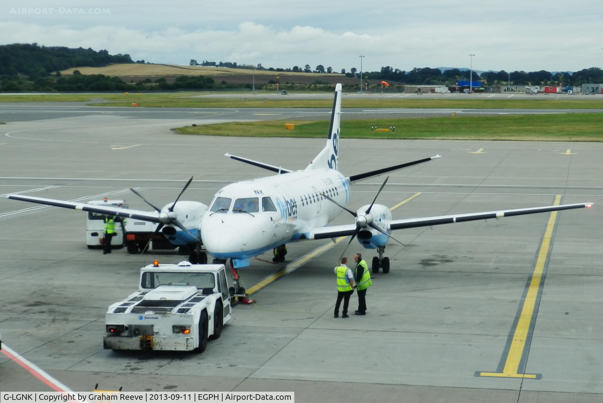 G-LGNK, 1990 Saab 340B C/N 340B-185, About to depart.