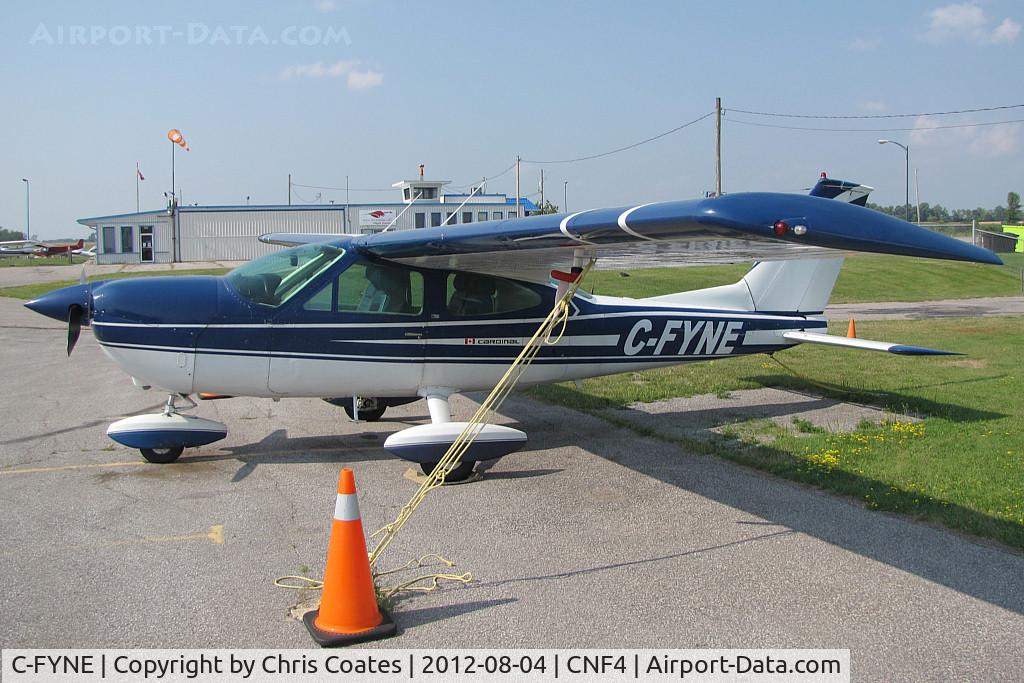 C-FYNE, 1973 Cessna 177B Cardinal C/N 17701880, This Cardinal looked good on the ramp this sunny day at the Lindsay Airpark. It lives farther north in Ontario's wilderness.