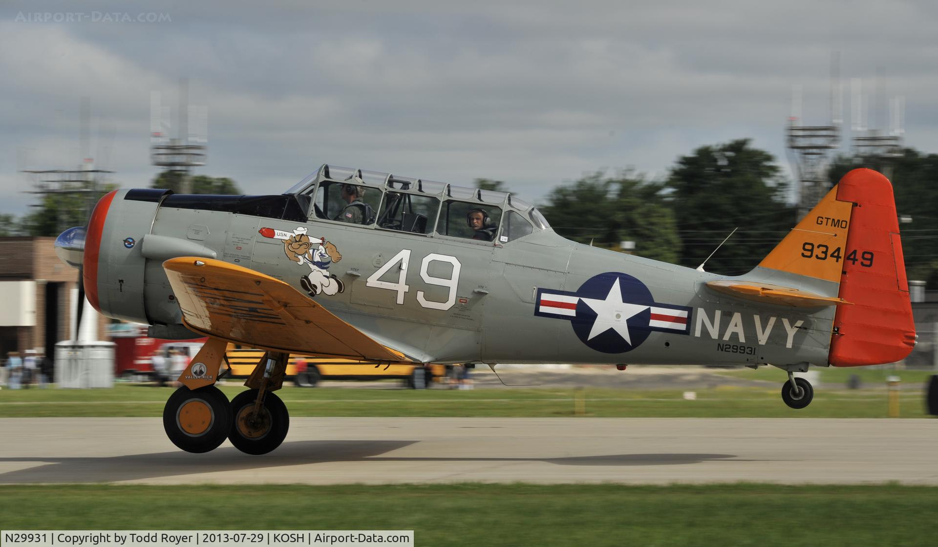 N29931, 1943 North American AT-6G Texan C/N 168-583 (49-3449), Aieventure 2013