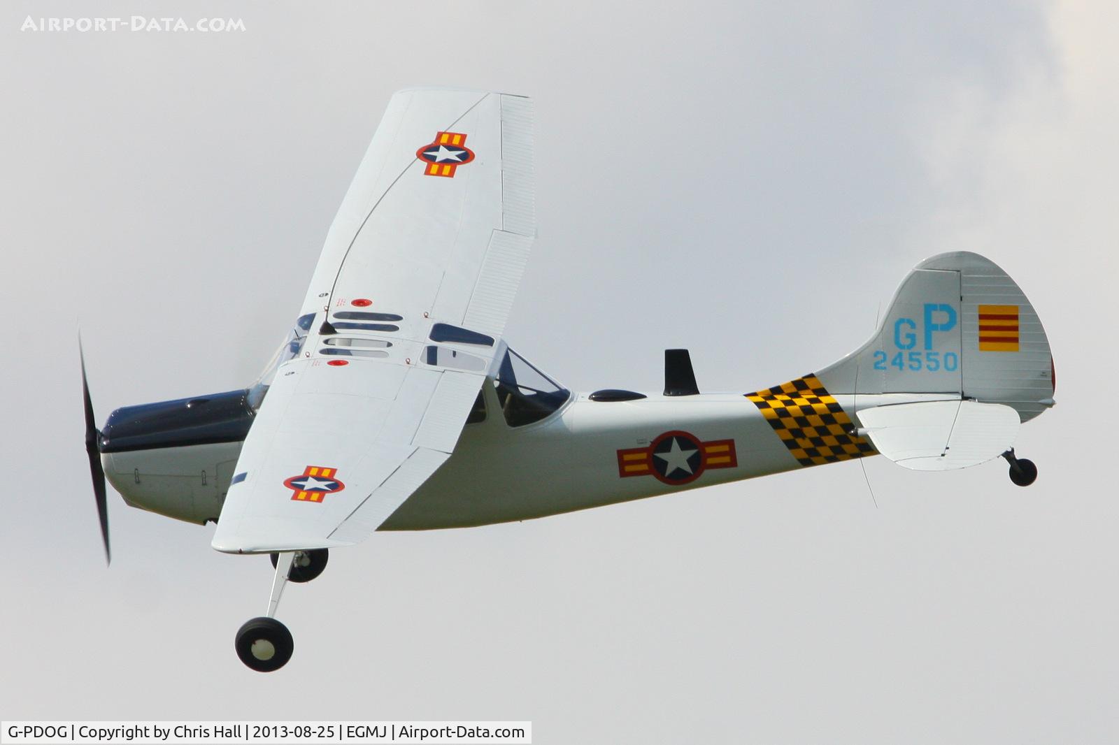 G-PDOG, 1957 Cessna 305C C/N 24550, at the Little Gransden Air & Vintage Vehicle Show