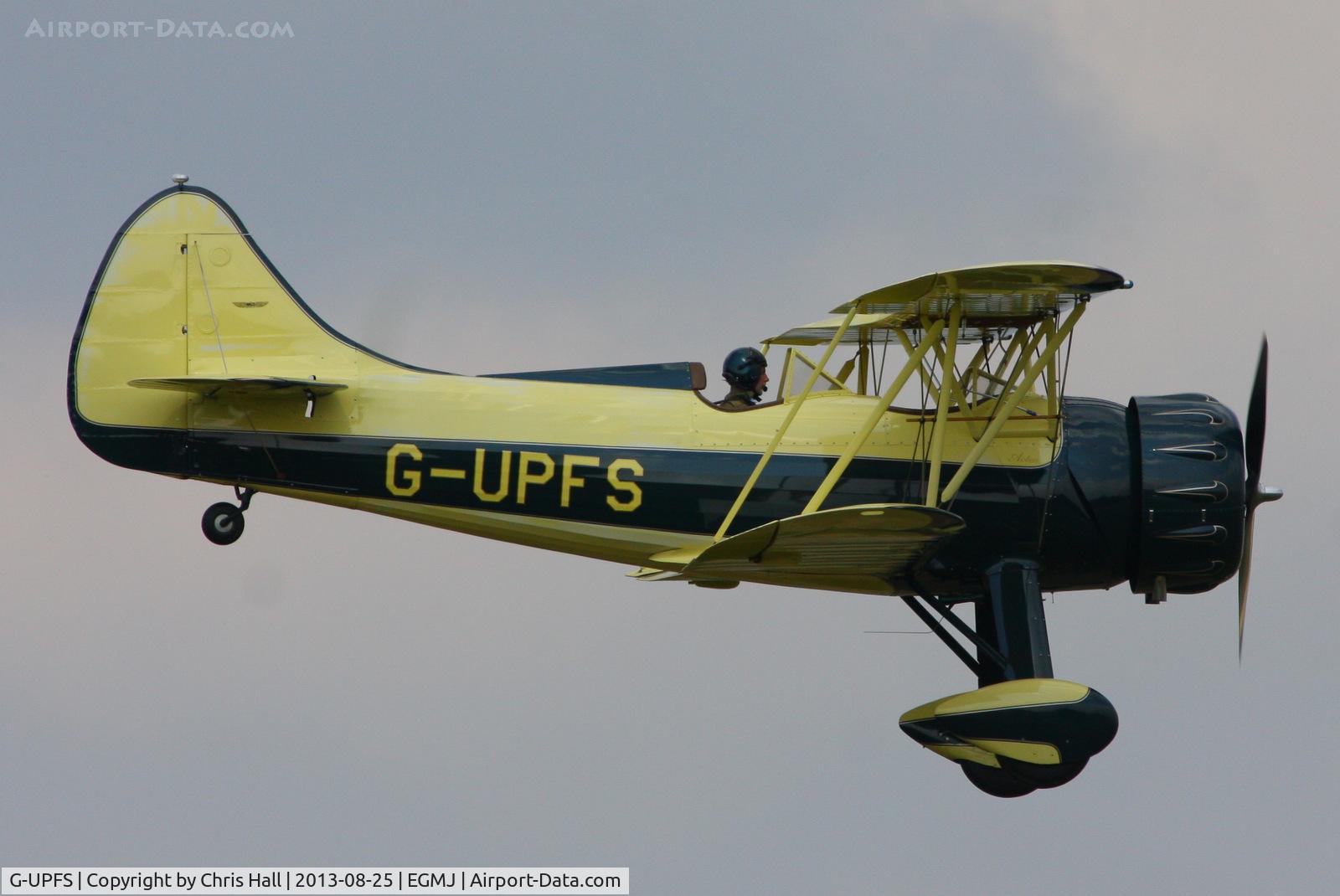 G-UPFS, 1941 Waco UPF-7 C/N 5660, at the Little Gransden Air & Vintage Vehicle Show