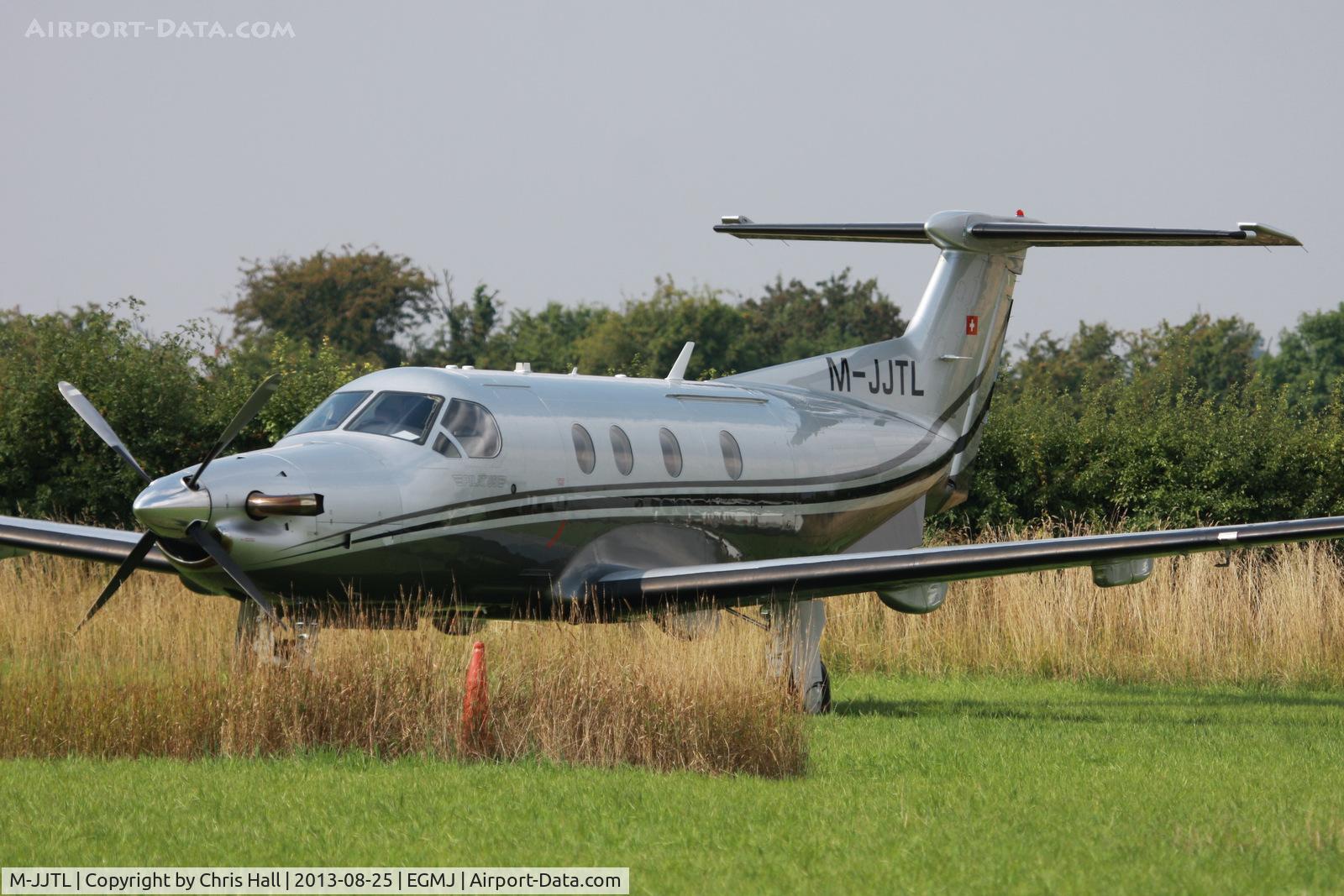 M-JJTL, 2009 Pilatus PC-12/47E C/N 1126, at the Little Gransden Air & Vintage Vehicle Show
