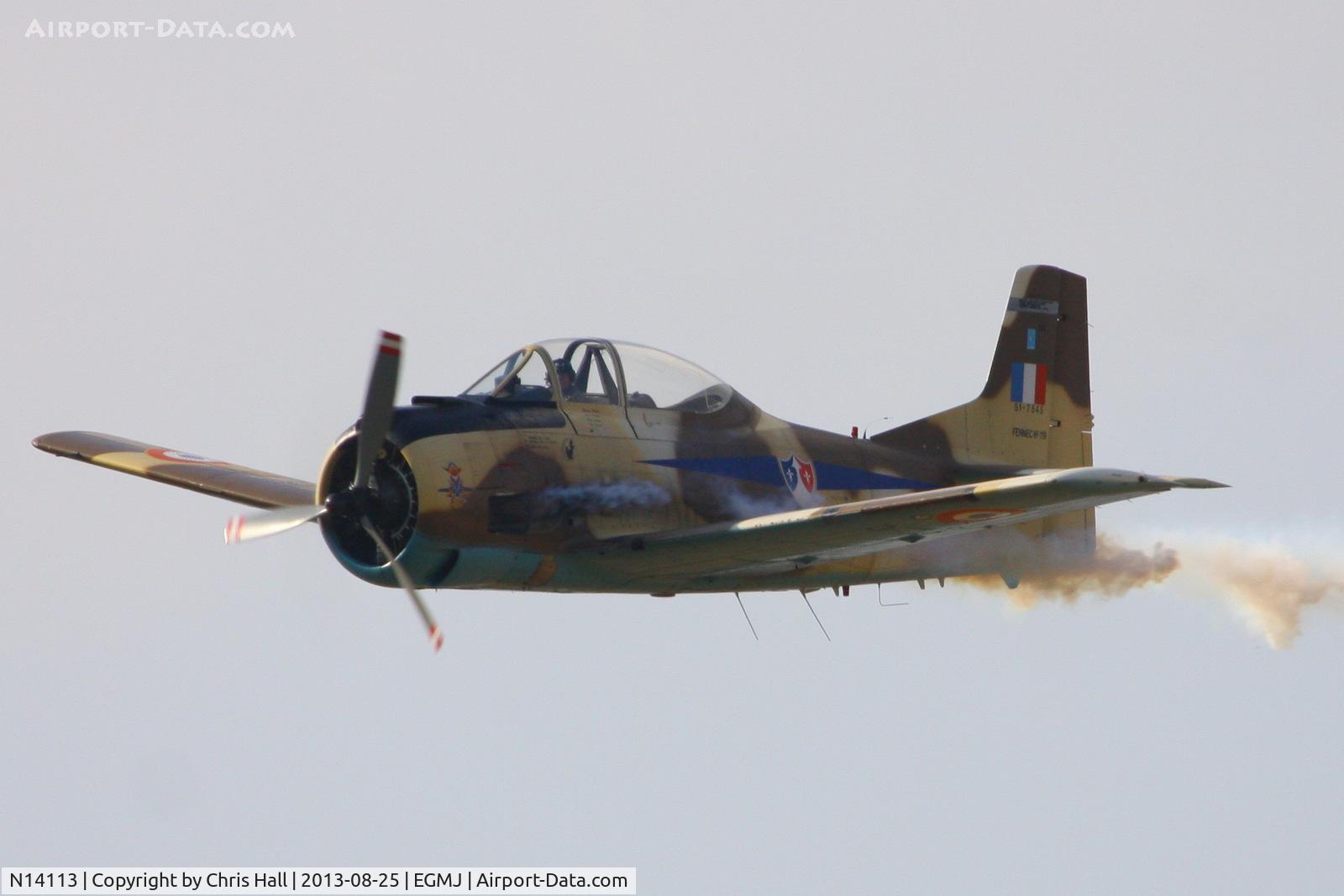 N14113, 1951 North American T-28A Fennec C/N 81-1, at the Little Gransden Air & Vintage Vehicle Show