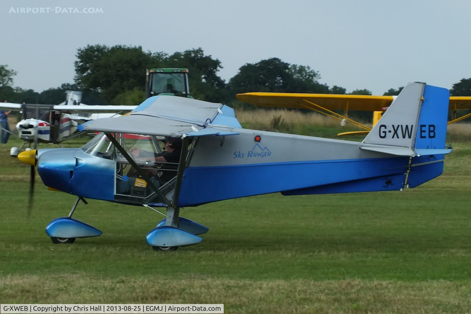 G-XWEB, 2005 Skyranger 912(2) C/N BMAA/HB/443, at the Little Gransden Air & Vintage Vehicle Show