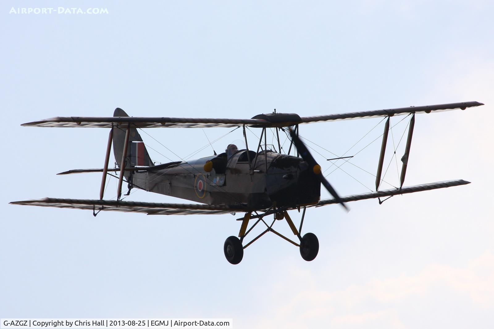 G-AZGZ, 1944 De Havilland DH-82A Tiger Moth II C/N 86489, at the Little Gransden Air & Vintage Vehicle Show