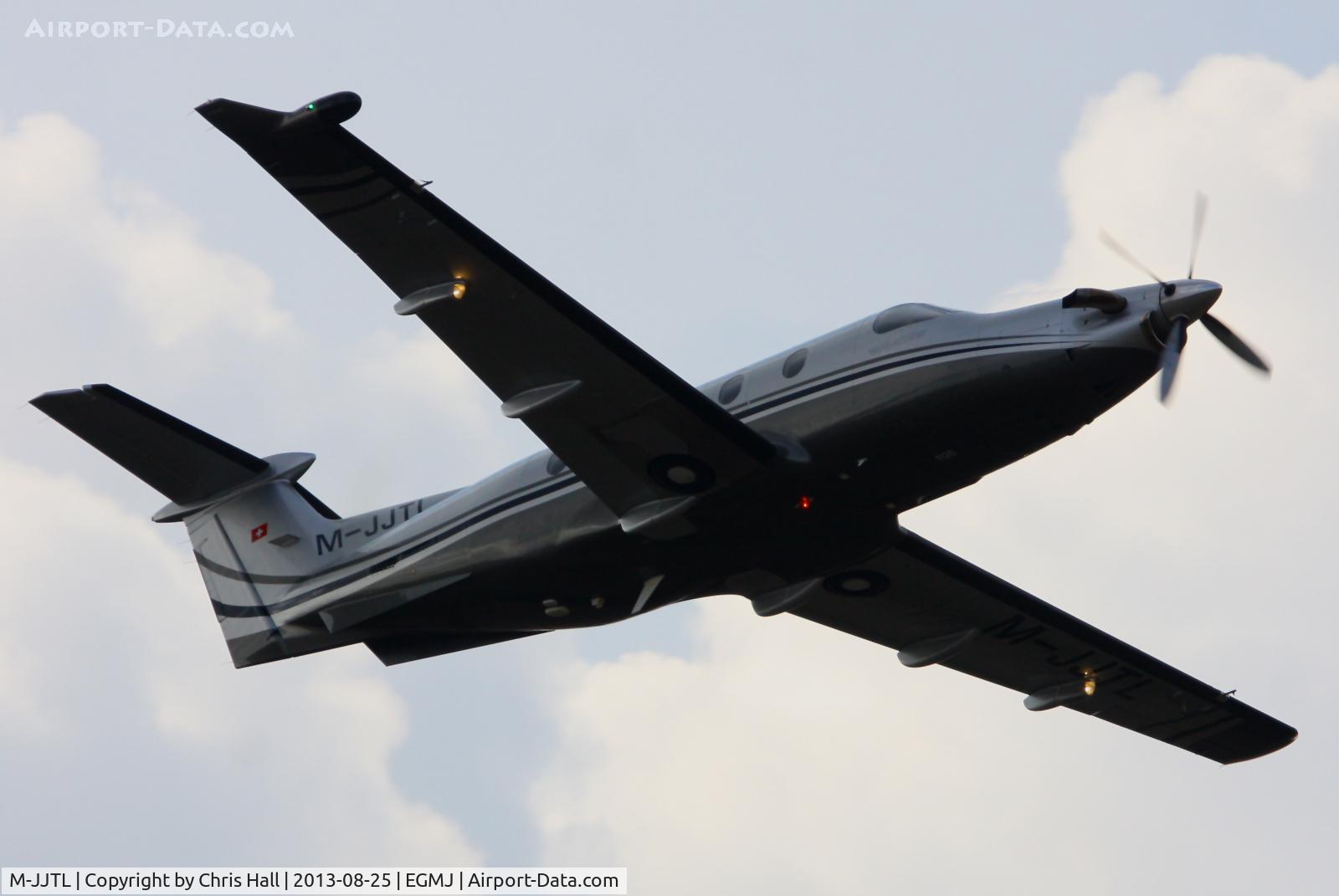 M-JJTL, 2009 Pilatus PC-12/47E C/N 1126, at the Little Gransden Air & Vintage Vehicle Show