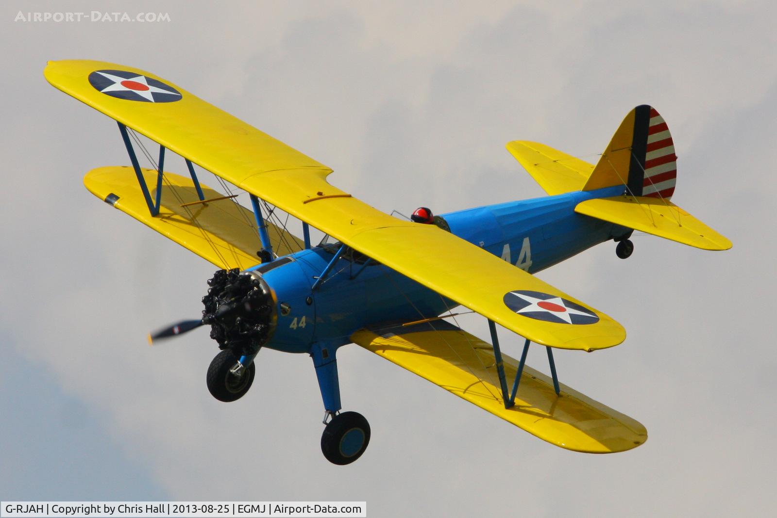 G-RJAH, 1942 Boeing A75N1 C/N 75-4041, at the Little Gransden Air & Vintage Vehicle Show