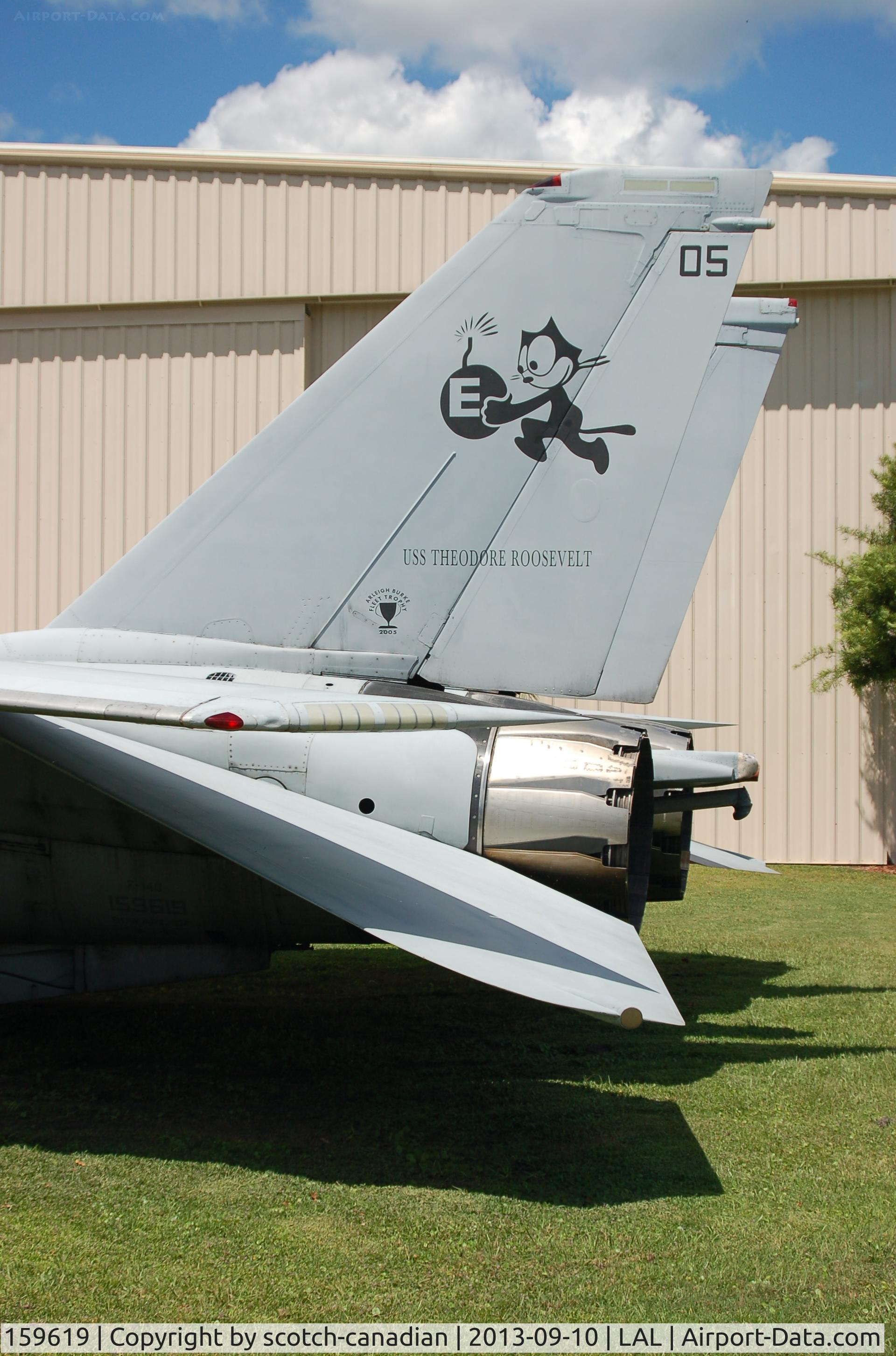 159619, Grumman F-14A Tomcat C/N 166, Grumman F-14A Tomcat, 159619, at the Florida Air Museum, Lakeland Linder Regional Airport, Lakeland, FL