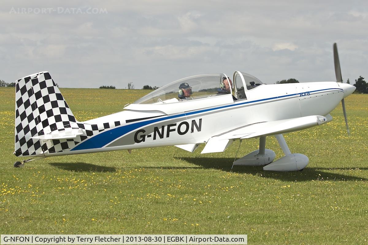 G-NFON, 2011 Vans RV-8 C/N LAA 303-14921, Attended the 2013 Light Aircraft Association Rally at Sywell in the UK
