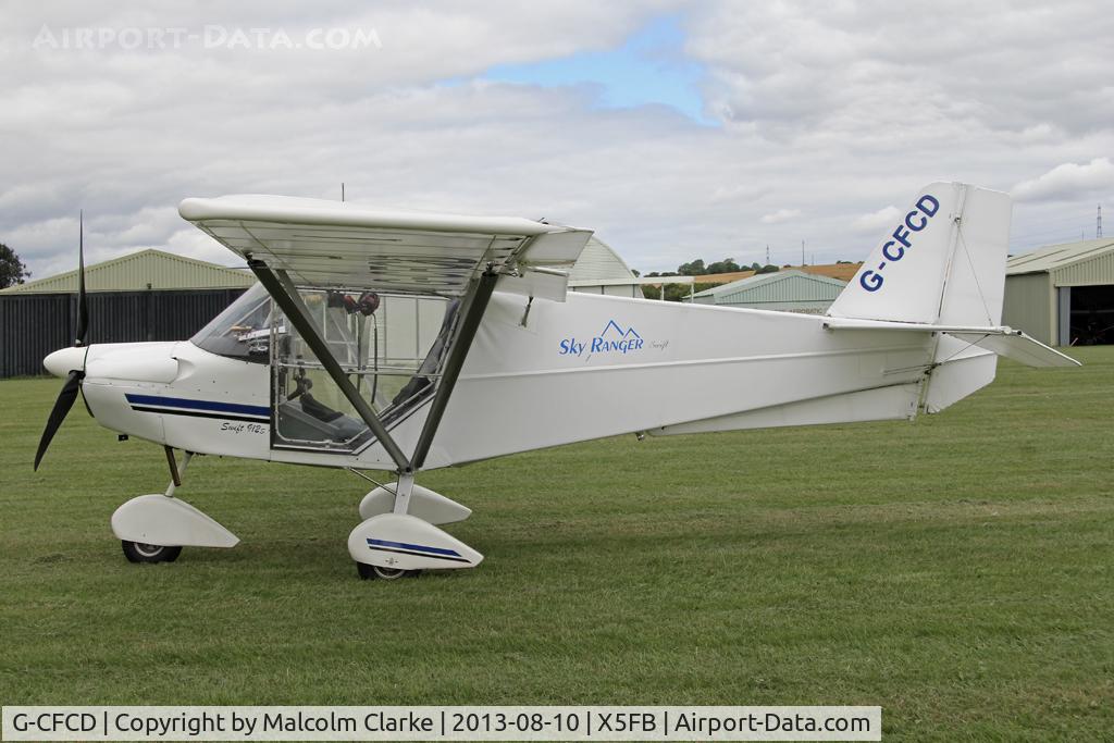 G-CFCD, 2007 Skyranger Swift 912S(1) C/N BMAA/HB/554, Skyranger Swift 912S(1), Fishburn Airfield, UK August 2013.