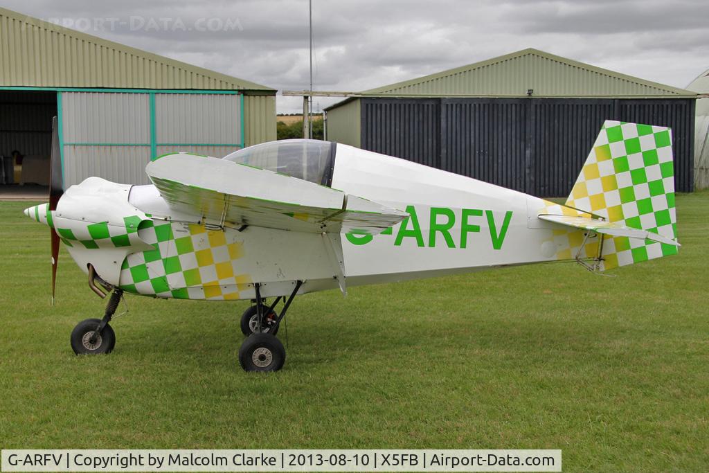 G-ARFV, 1962 Tipsy T-66 Nipper 2 C/N 44, Tipsy T-66 Nipper 2, Fishburn Airfield, UK August 2013.