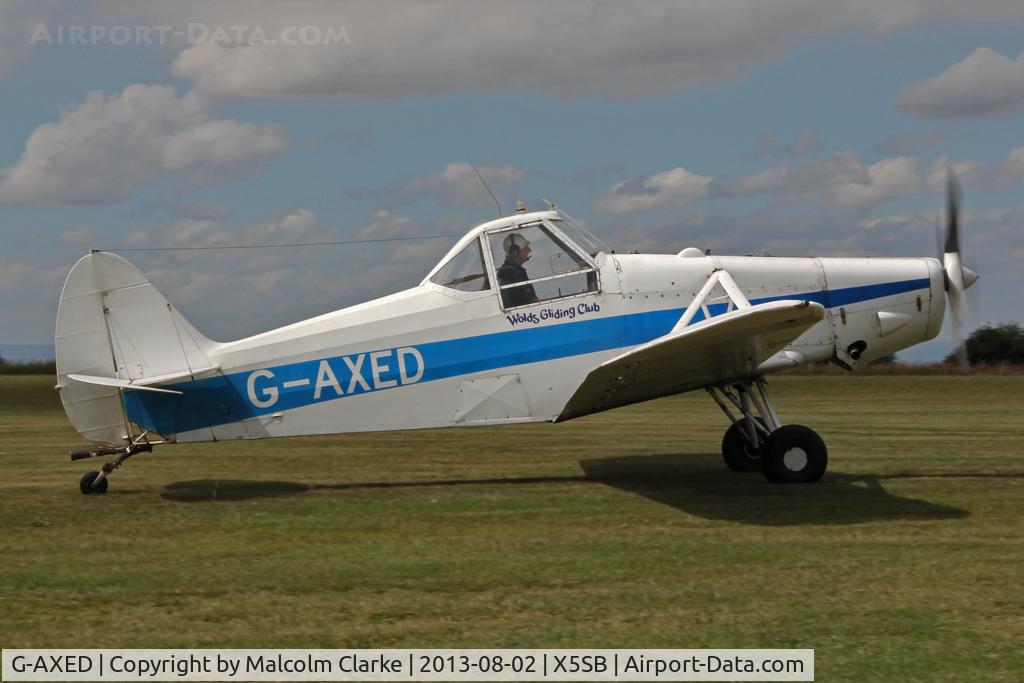 G-AXED, 1965 Piper PA-25-235 Pawnee C/N 25-3586, Piper PA-25-235 Pawnee, one of the glider tugs at Sutton Bank Airfield, N. Yorks August 2013.