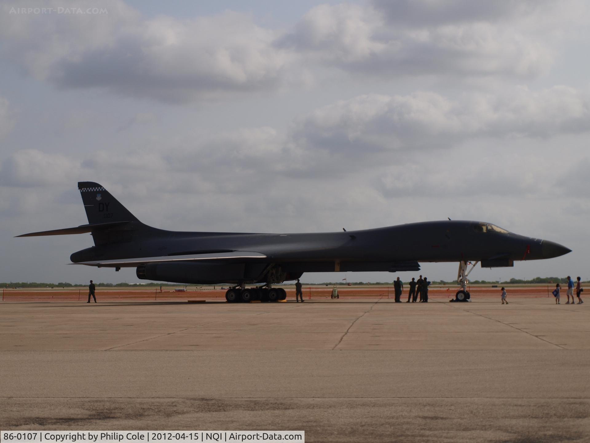 86-0107, 1985 Rockwell B-1B Lancer C/N 67, Kingsville NAS Airshow 2012