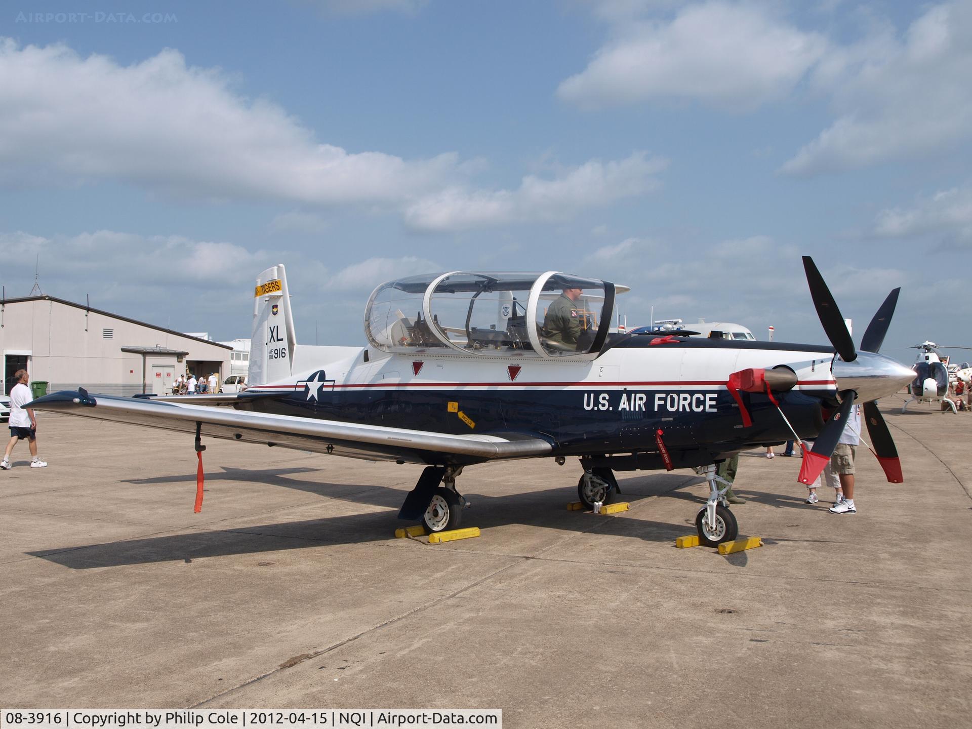 08-3916, 2008 Raytheon T-6A Texan II C/N PT-475, Kingsville NAS Airshow 2012