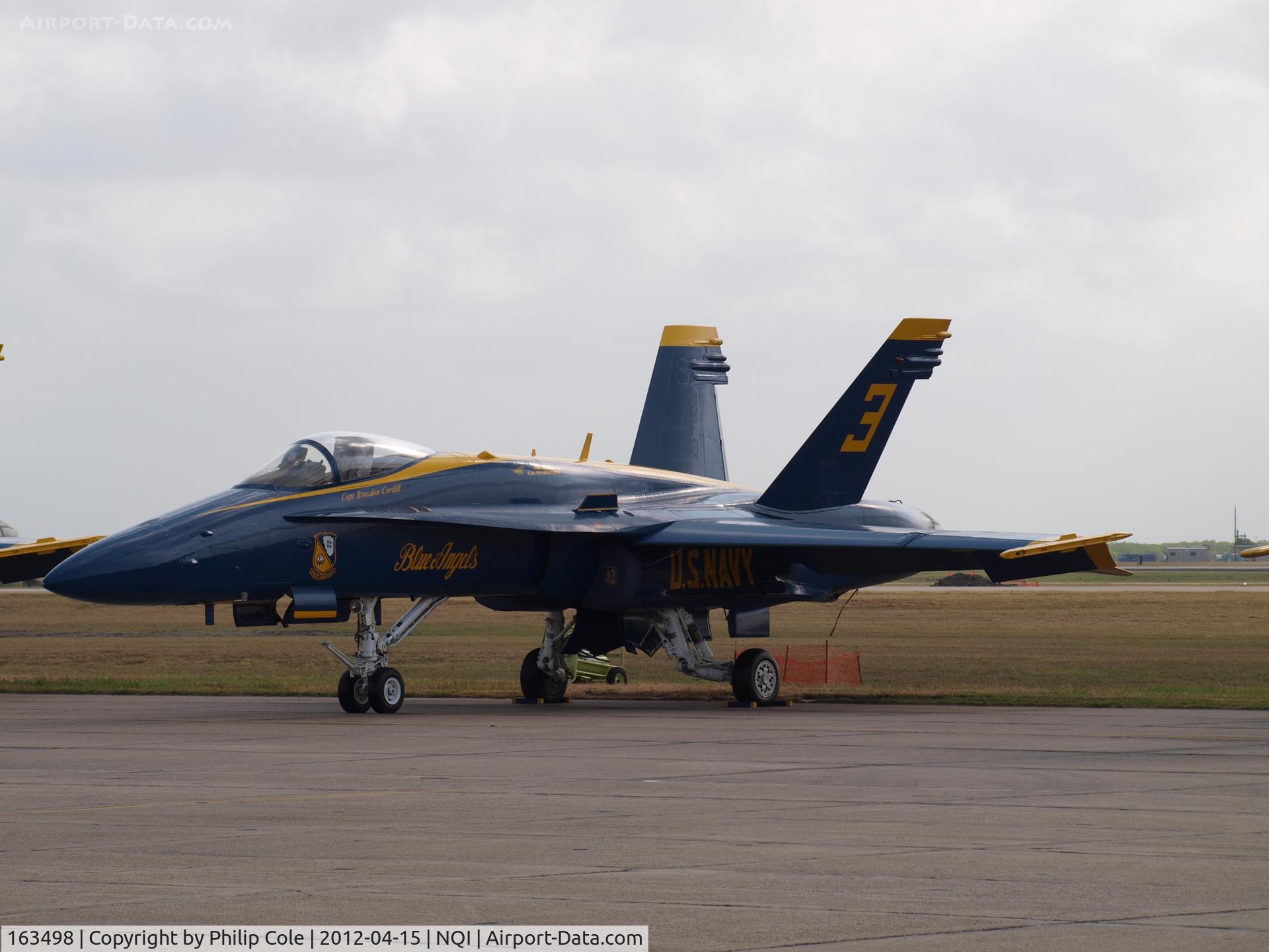 163498, 1988 McDonnell Douglas F/A-18C Hornet C/N 0737/C053, Kingsville NAS Airshow 2012