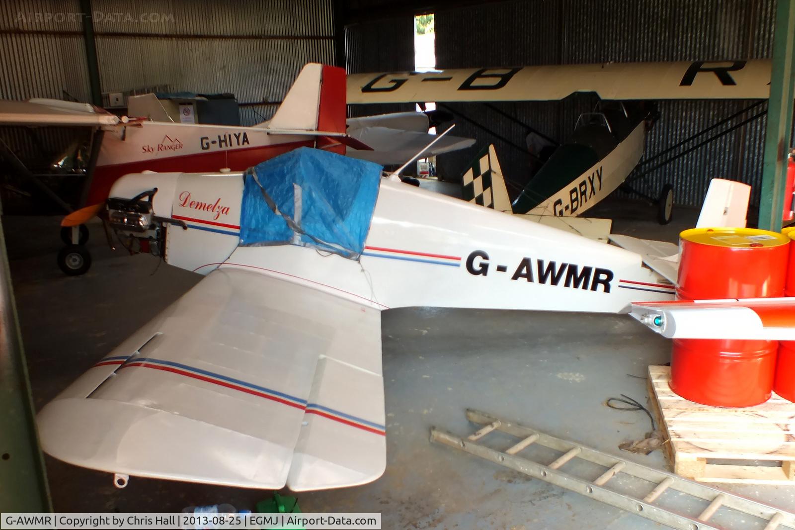 G-AWMR, 1970 Druine D.31 Turbulent C/N PFA 1661, at the Little Gransden Air & Vintage Vehicle Show