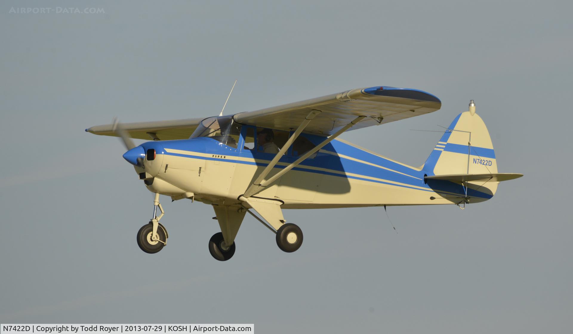 N7422D, 1957 Piper PA-22-150 C/N 22-5183, Airventure 2013