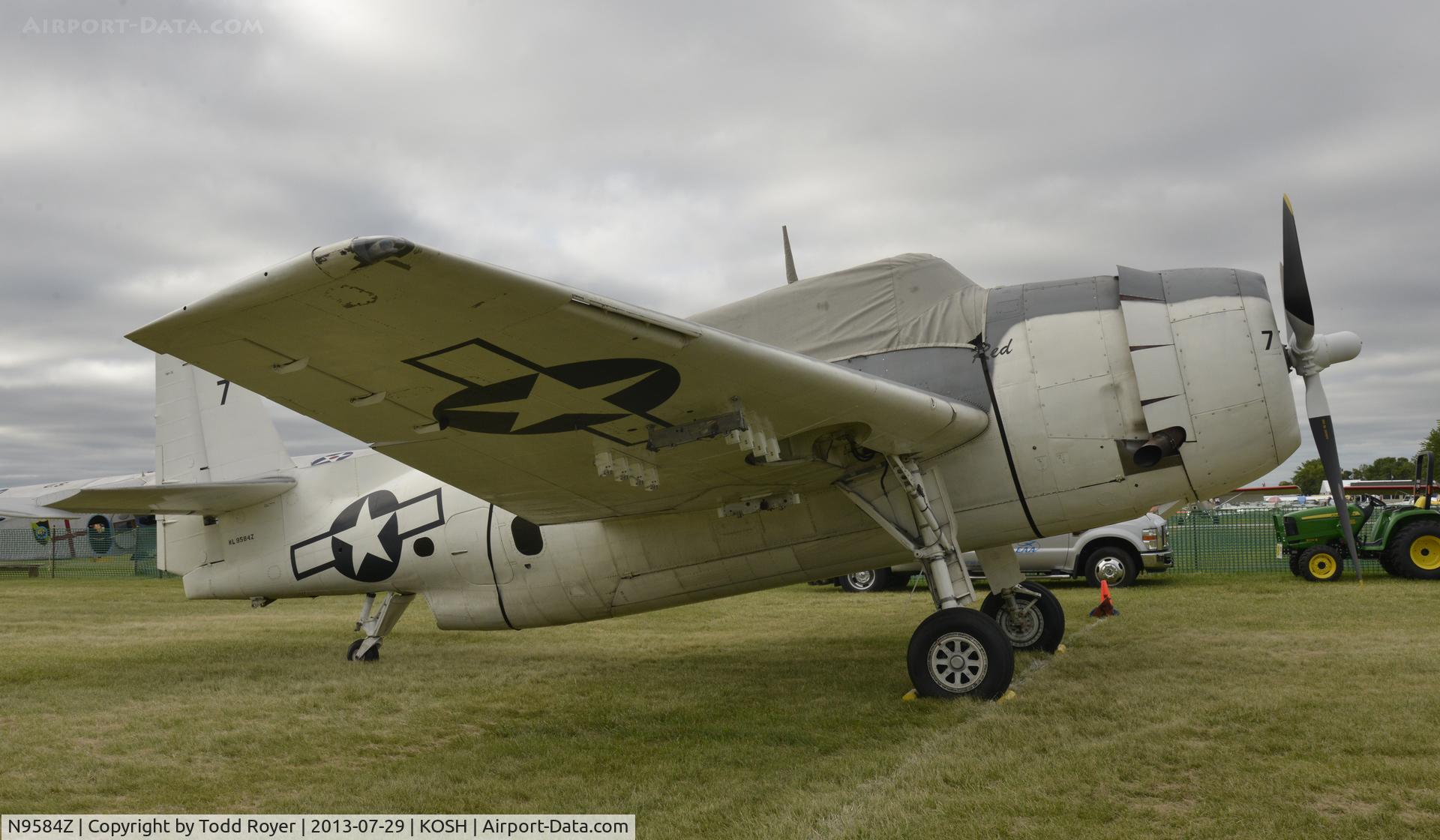 N9584Z, 1945 Grumman TBM-3E Avenger C/N 85882, Airventure 2013