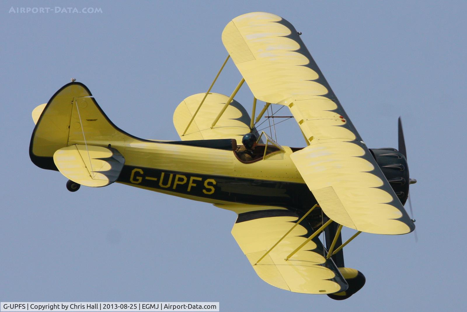 G-UPFS, 1941 Waco UPF-7 C/N 5660, at the Little Gransden Air & Vintage Vehicle Show