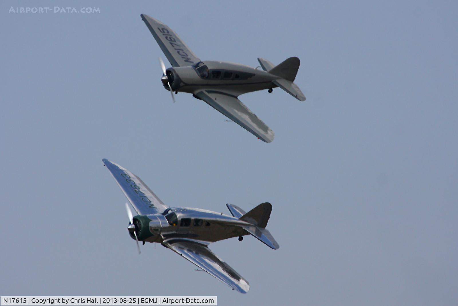 N17615, 1938 Spartan 7W Executive C/N 14, at the Little Gransden Air & Vintage Vehicle Show