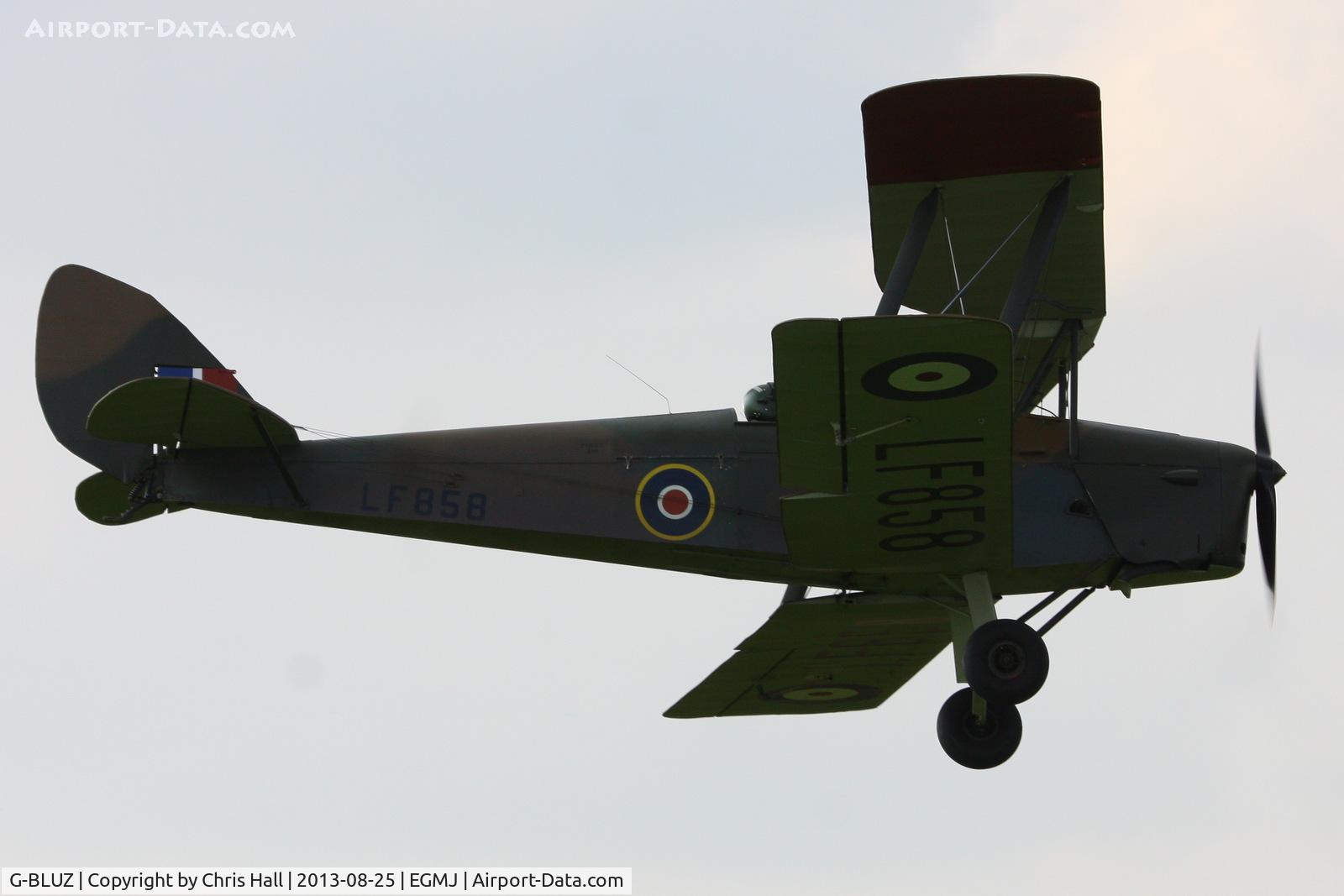 G-BLUZ, 1944 De Havilland DH.82B Queen Bee C/N 1435, at the Little Gransden Air & Vintage Vehicle Show