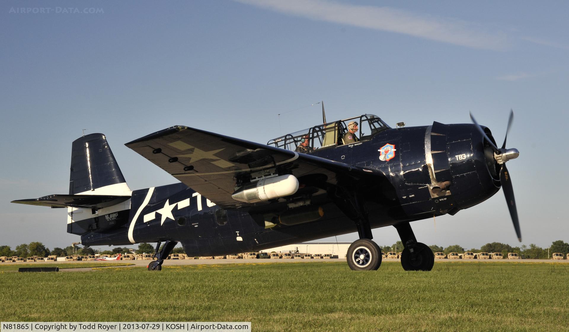 N81865, 1945 Grumman TBM-3E Avenger C/N 5632, Airventure 2013