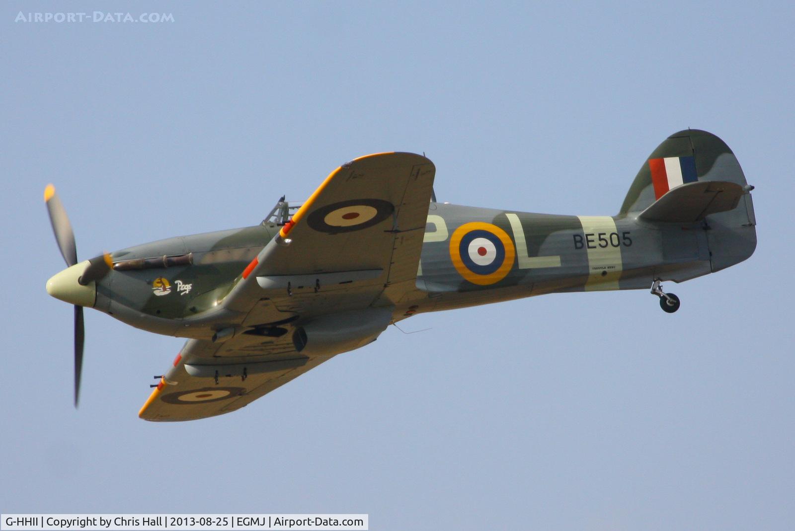 G-HHII, 1940 Hawker (CCF) Hurricane Mk2B C/N CCF/R20023, at the Little Gransden Air & Vintage Vehicle Show