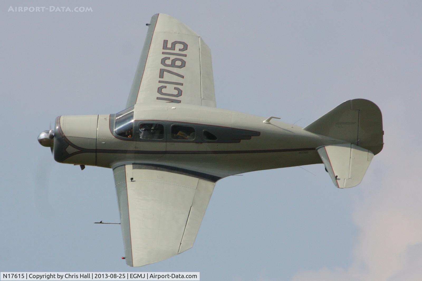 N17615, 1938 Spartan 7W Executive C/N 14, at the Little Gransden Air & Vintage Vehicle Show