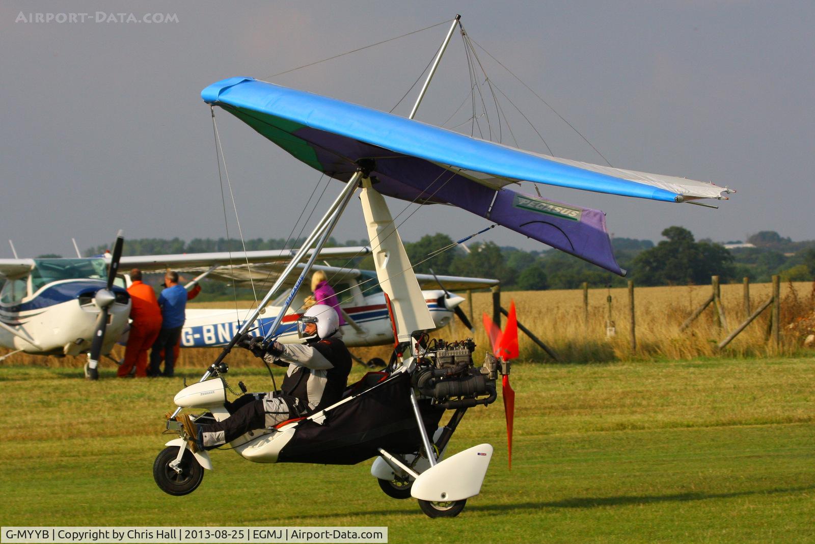 G-MYYB, 1995 Pegasus Quantum 15 C/N 7079, at the Little Gransden Air & Vintage Vehicle Show